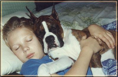 Rider and a friend take a well-deserved nap